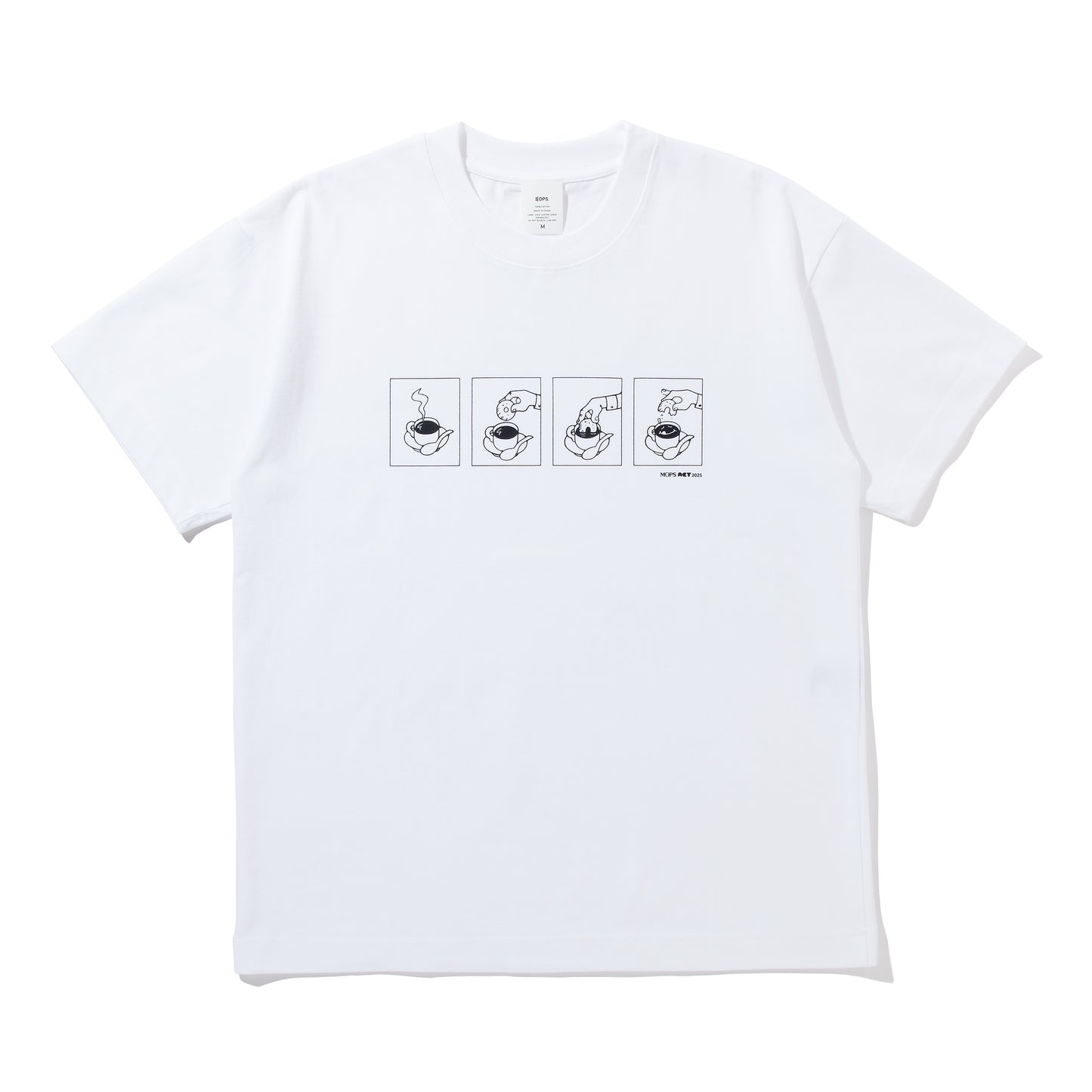 ×MOPS. DIPS TEE / WHITE