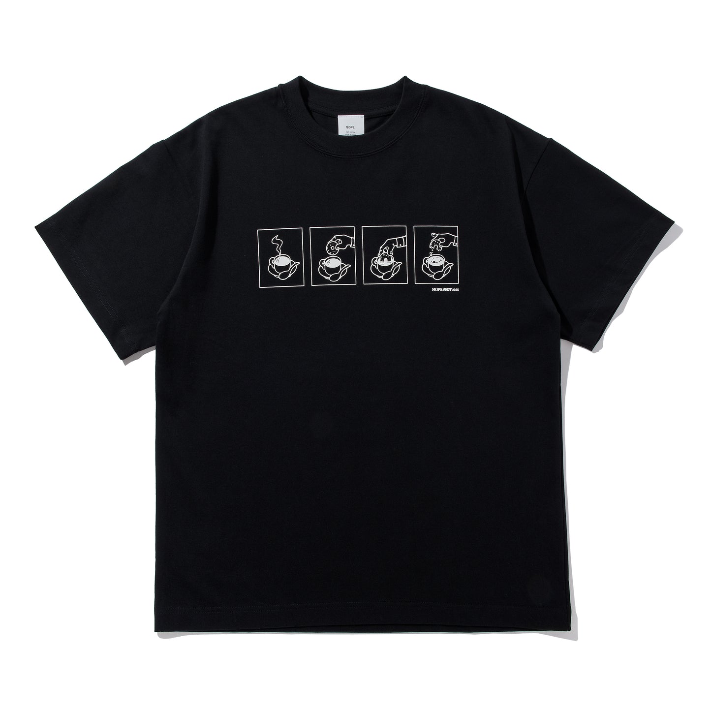 ×MOPS. DIPS TEE / BLACK