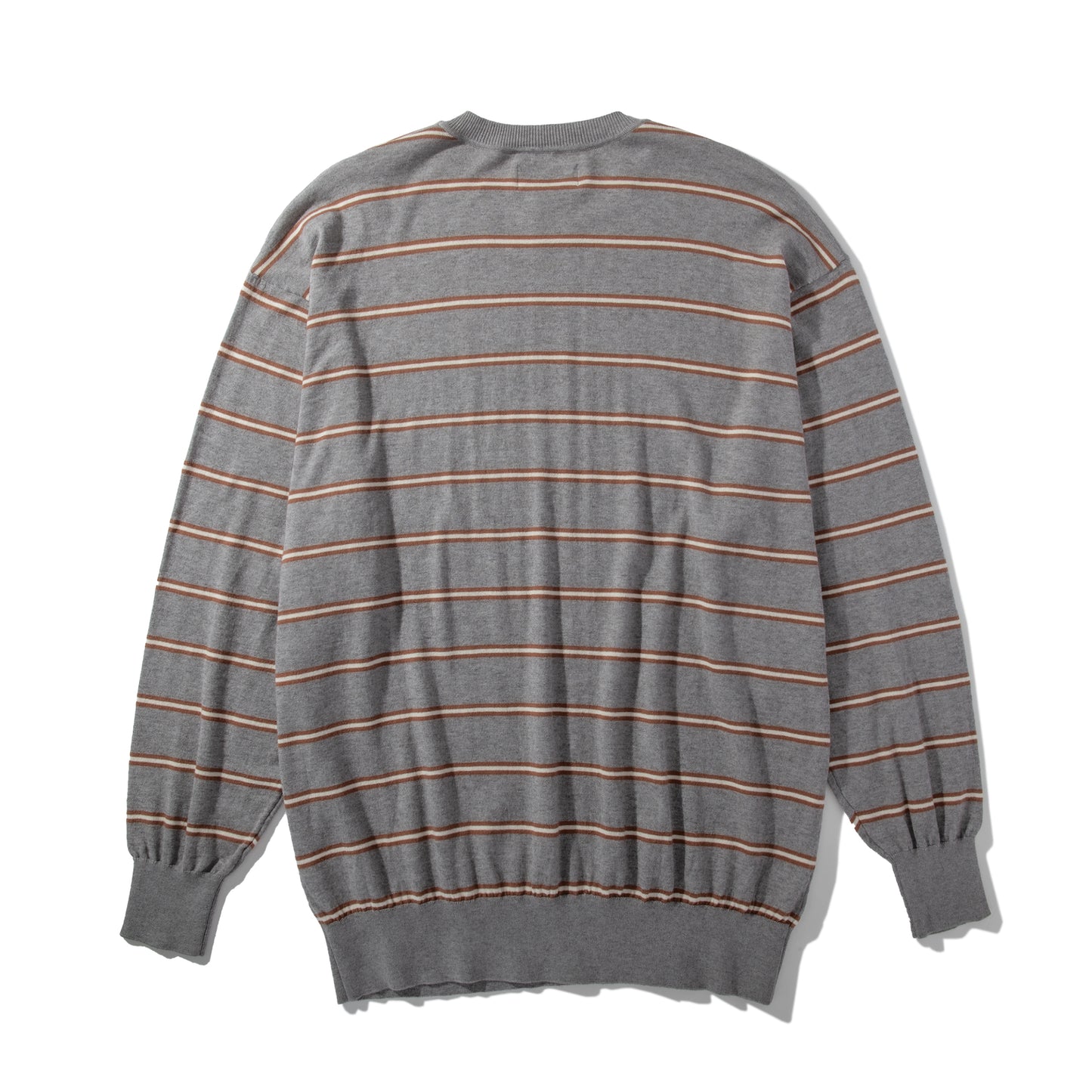 BORDER KNIT / GRAY