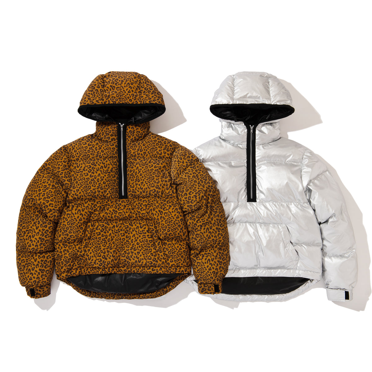 ALWACY HALF ZIP JACKET / LEOPARD