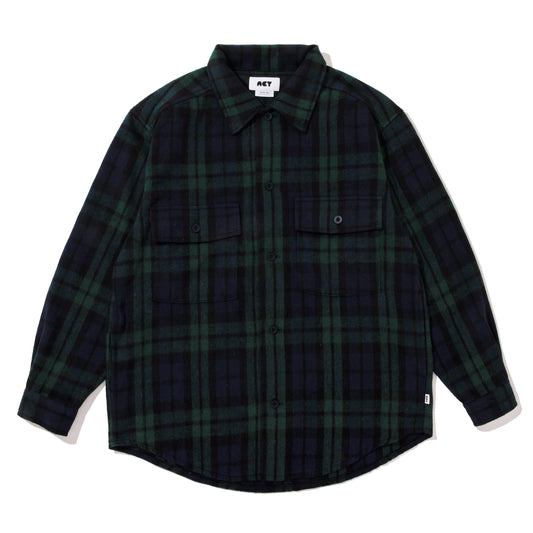 HEAVY WAIT FLANNEL SHIRTS JACKET / BLACK WATCH
