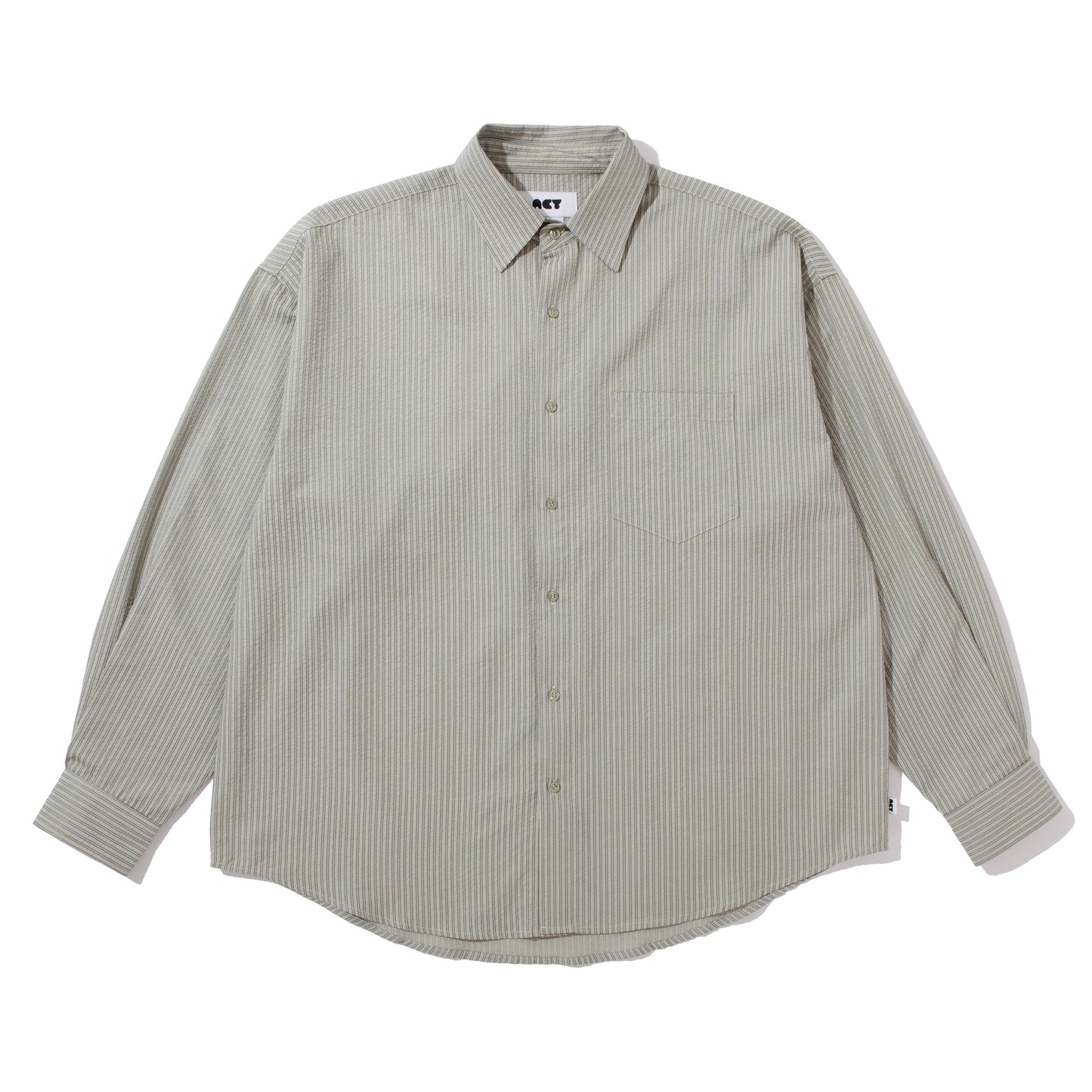 SEERSUCKER SHIRTS / L.GREEN
