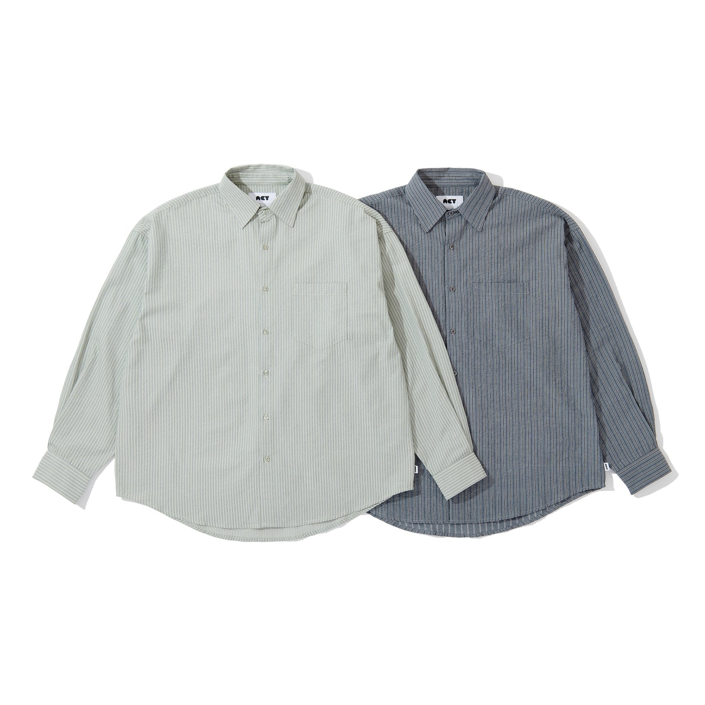 SEERSUCKER SHIRTS / GRAY