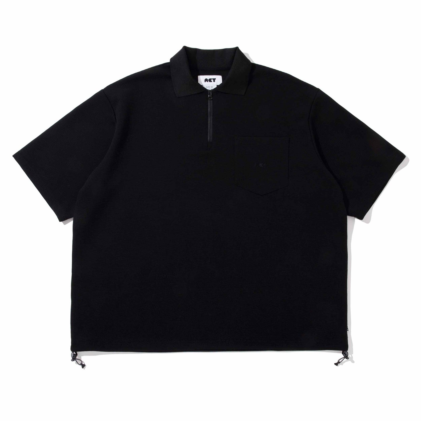 ZIP THERMAL PULLOVER / BLACK