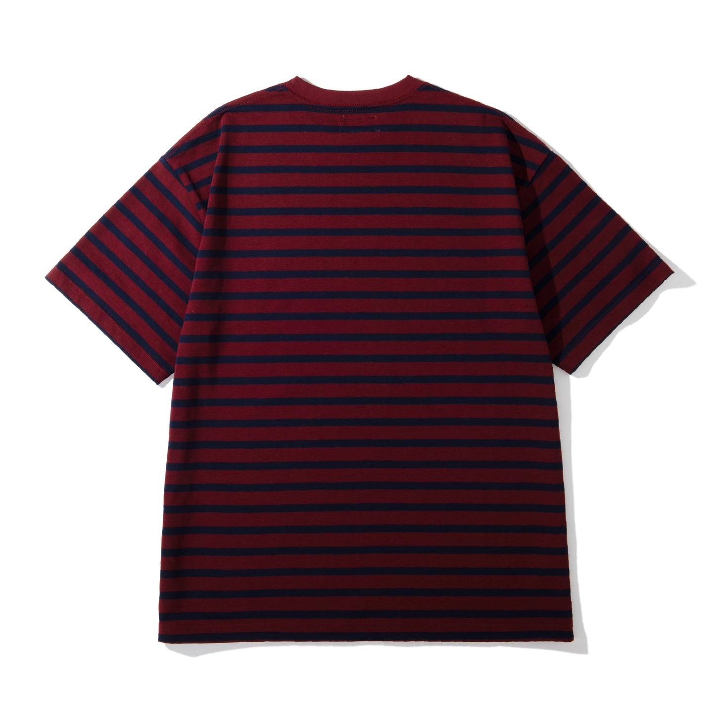 SS BORDER TEE / BURGUNDY