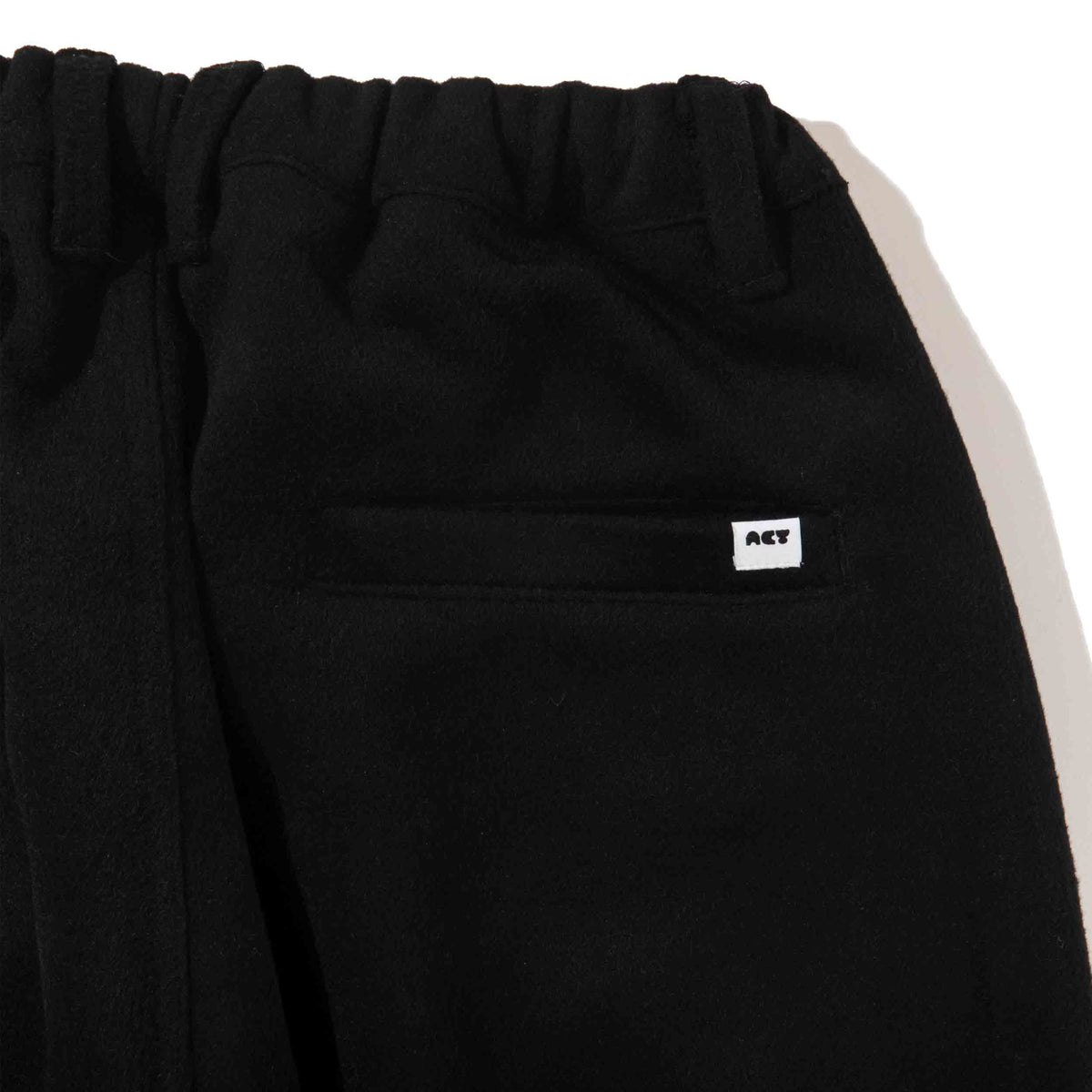 COMFORT WOOL PANTS / BLACK