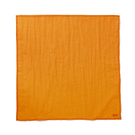 SEE-THROUGH GRID BANDANA / ORANGE