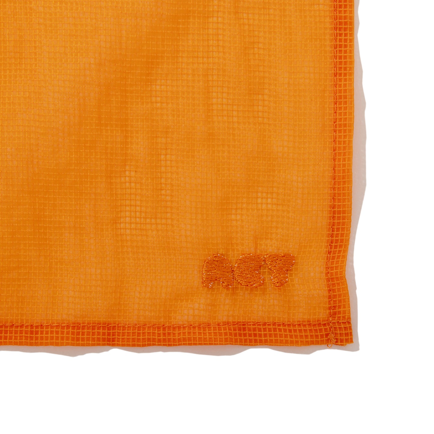 SEE-THROUGH GRID BANDANA / ORANGE