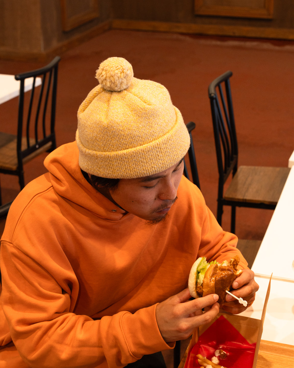 NEW STANDARD HOODED SWEAT / ORANGE