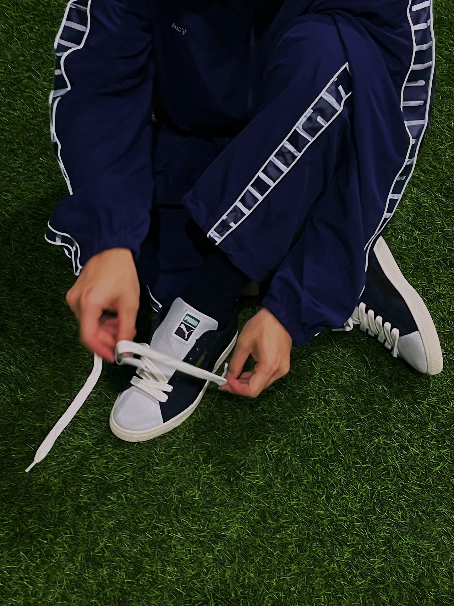 ×PUMA SUEDE VTG MIJ ACY / NAVY