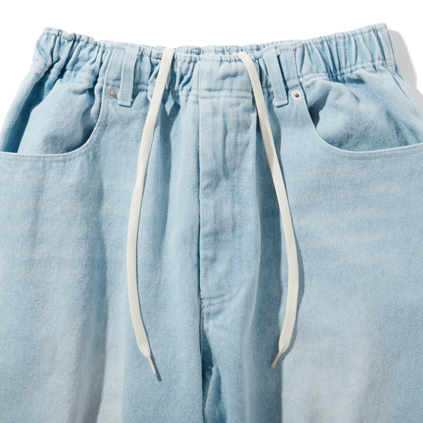 SCRATCH DENIM PANTS / BLUE