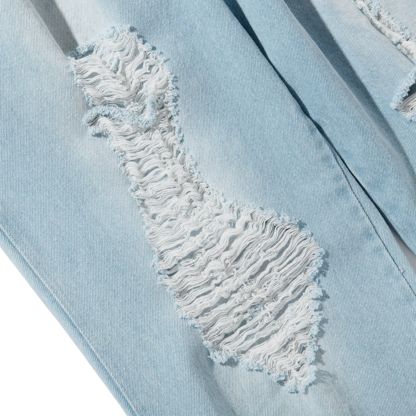 SCRATCH DENIM PANTS / BLUE