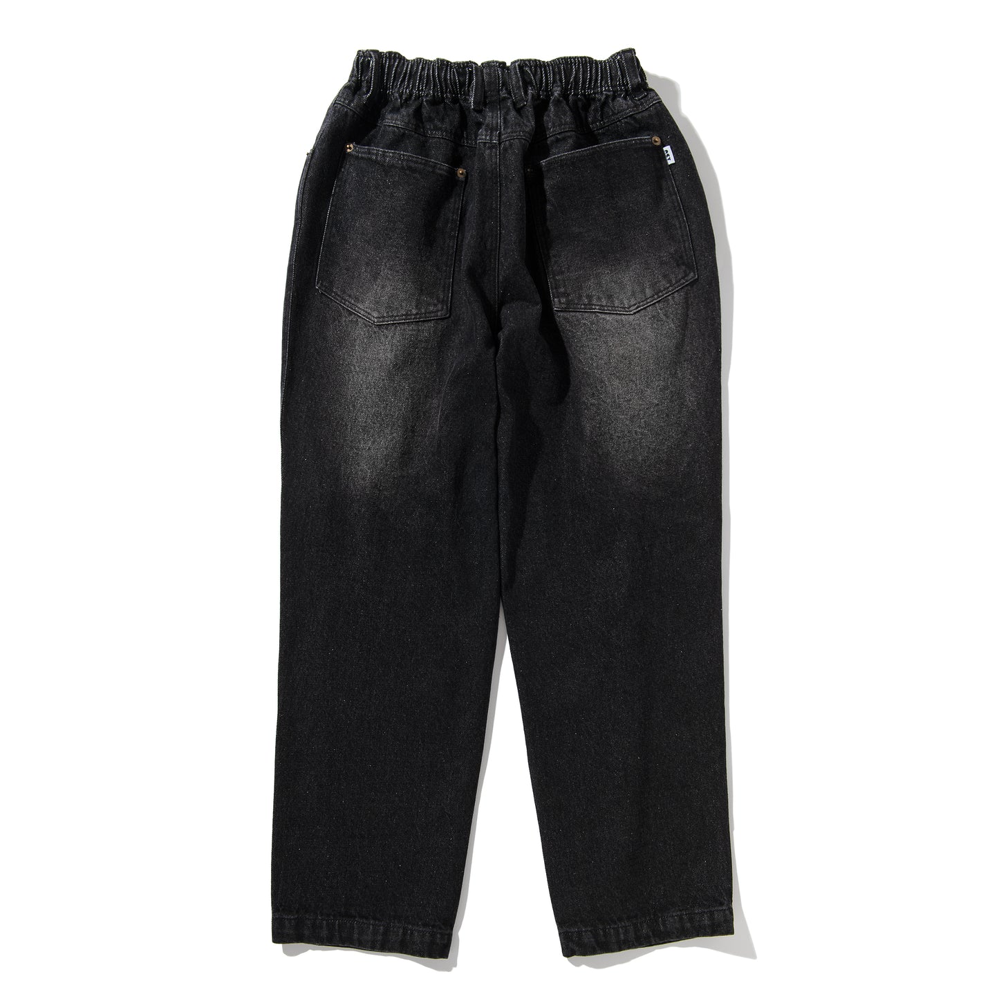 SCRATCH DENIM PANTS / BLACK
