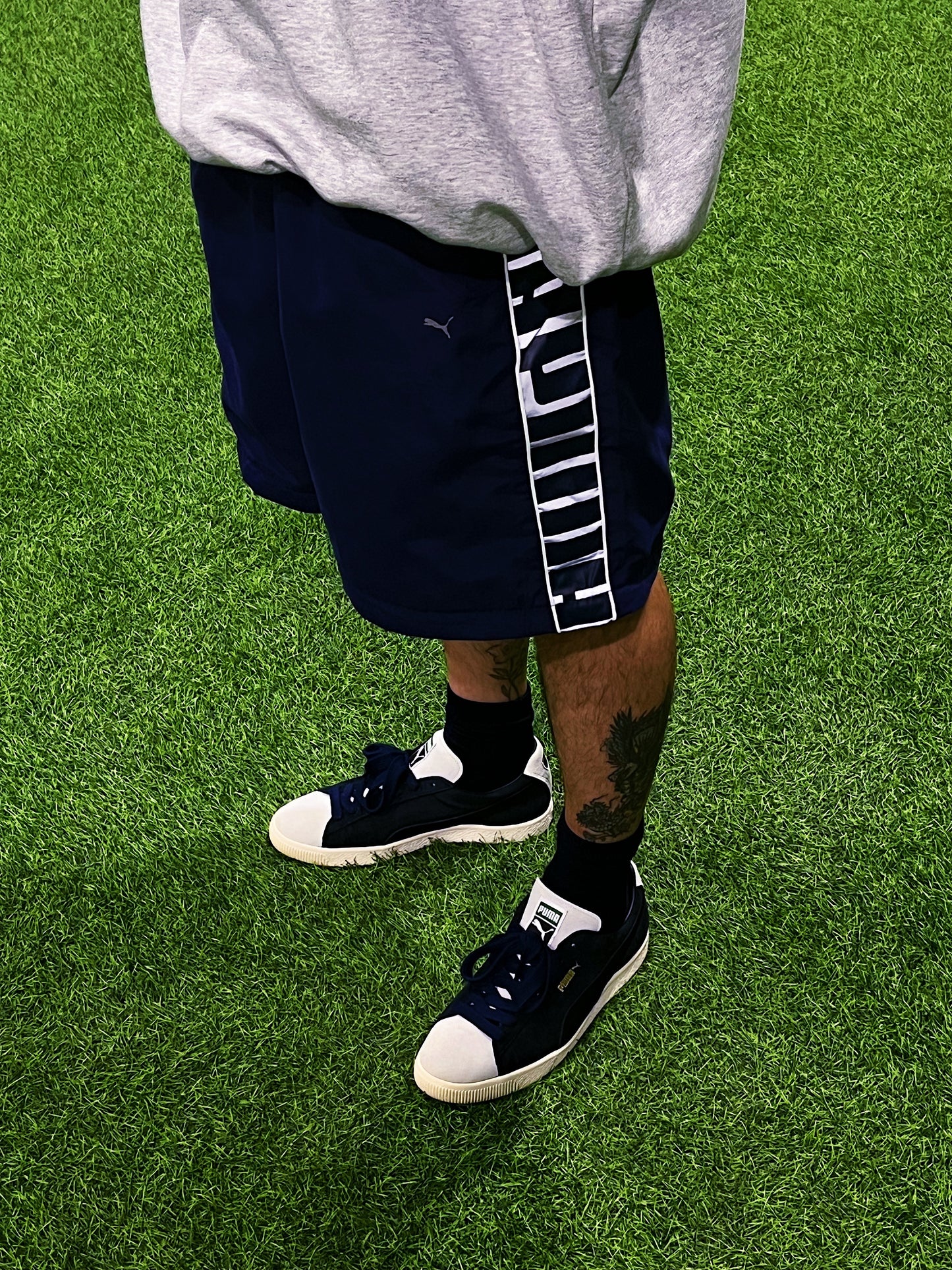 ×PUMA T7 TRACK PANTS / NAVY