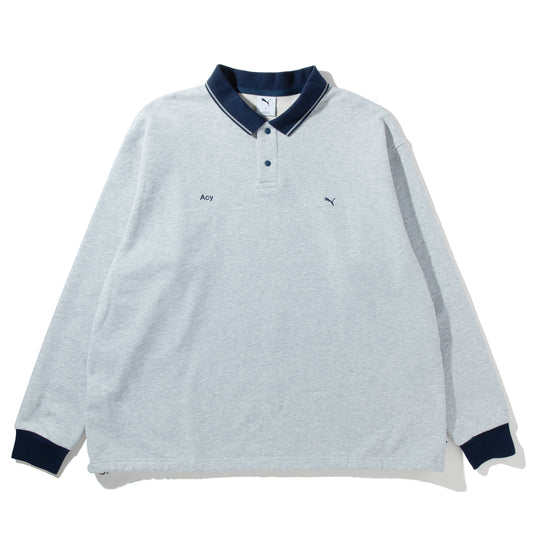 ×PUMA FOOTBALL SWEAT SHIRTS / NAVY