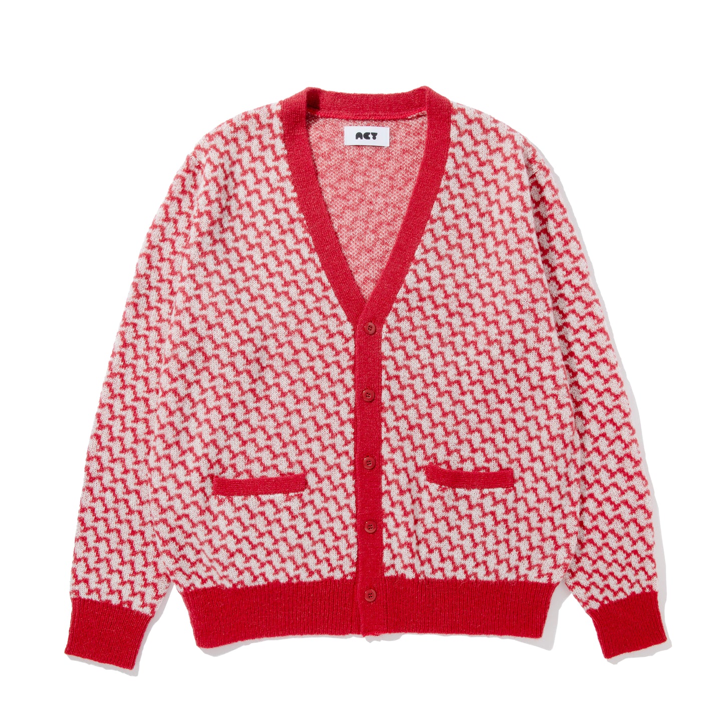 KPATTERN CARDIGAN / RED