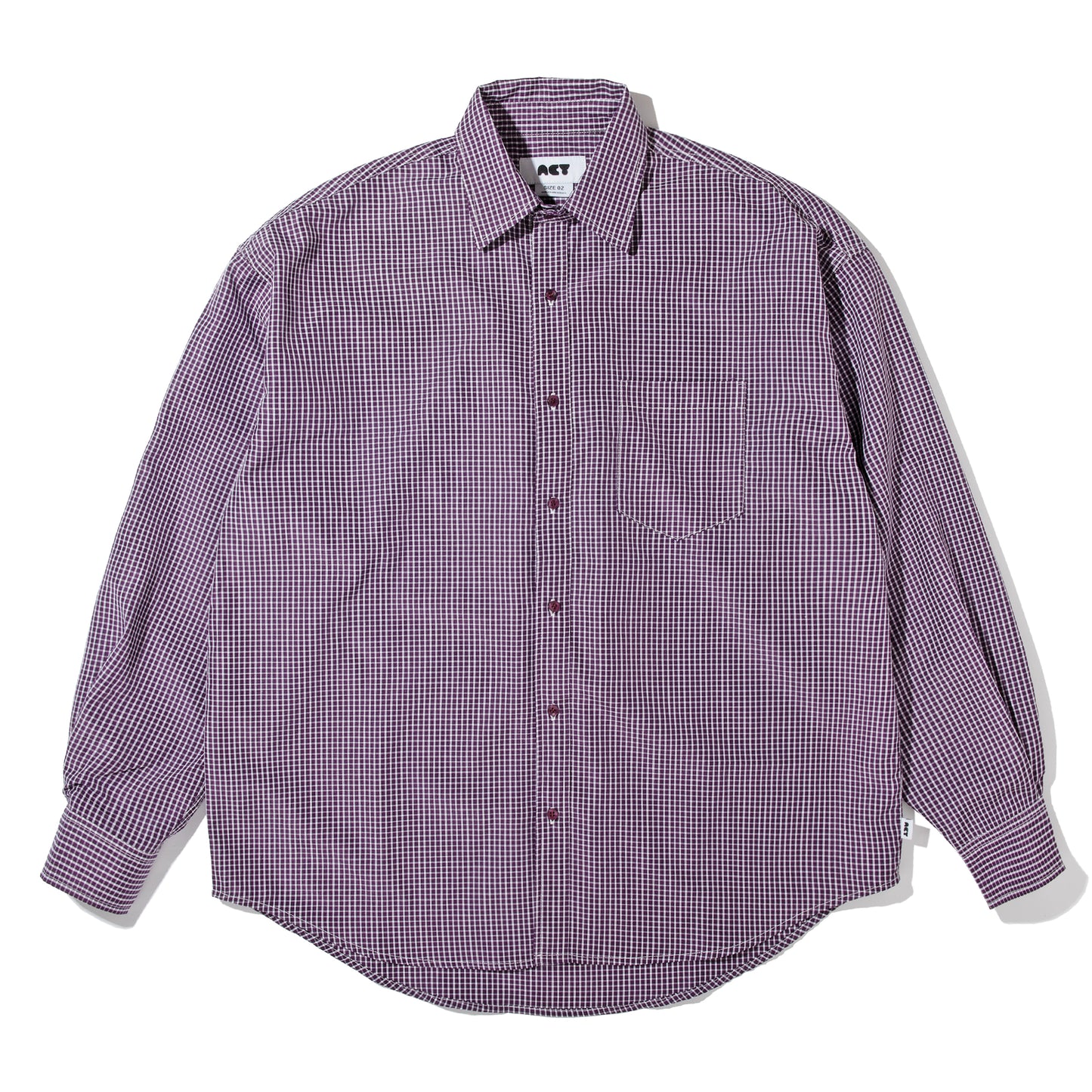 BASIC CHECK SHIRTS / PURPLE