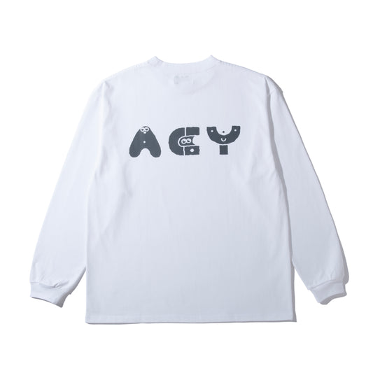 AK L/S TEE / WHITE