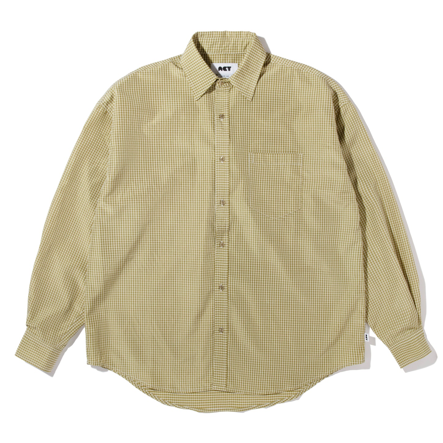 BASIC CHECK SHIRTS / L.GREEN