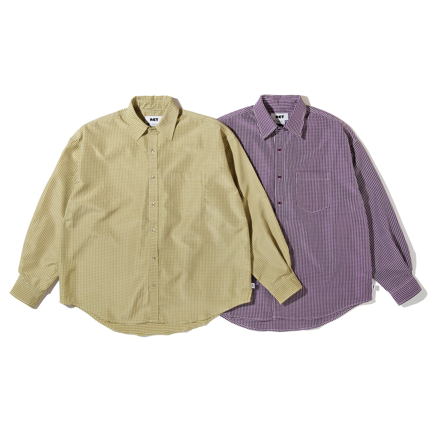BASIC CHECK SHIRTS / L.GREEN