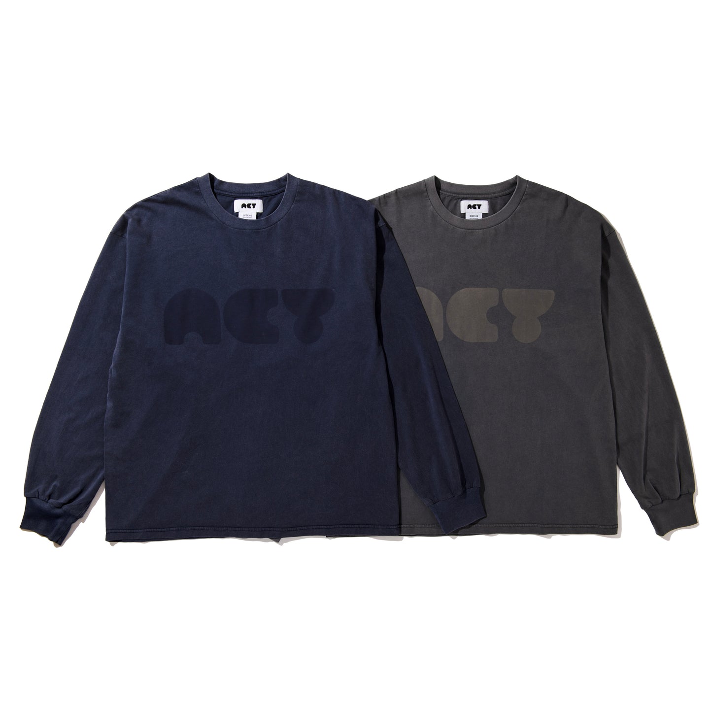 GDYE LOGO L/S TEE / S.GRAY