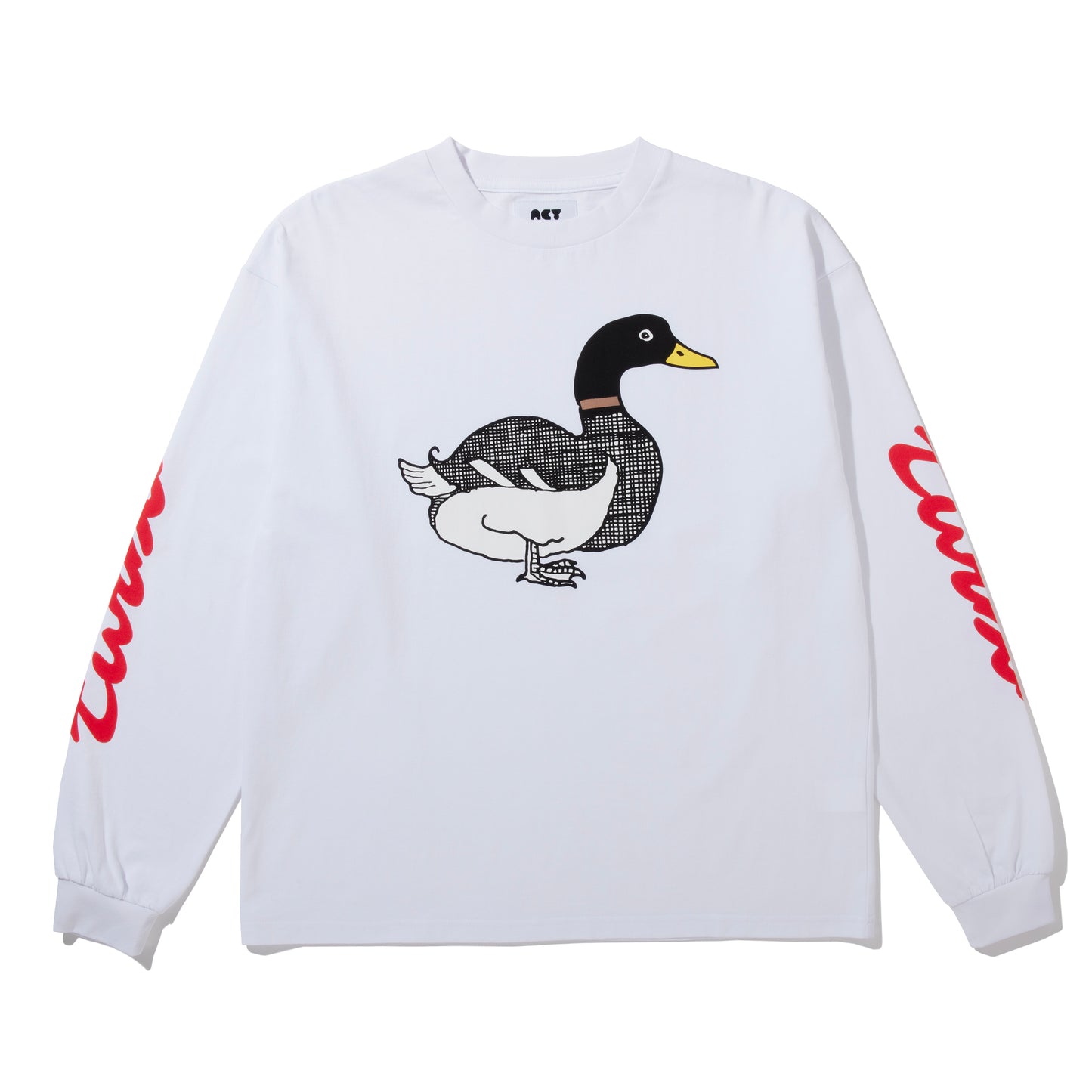 TURBO DUCK L/S TEE / WHITE