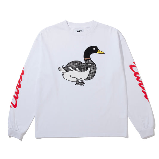 TURBO DUCK L/S TEE / WHITE