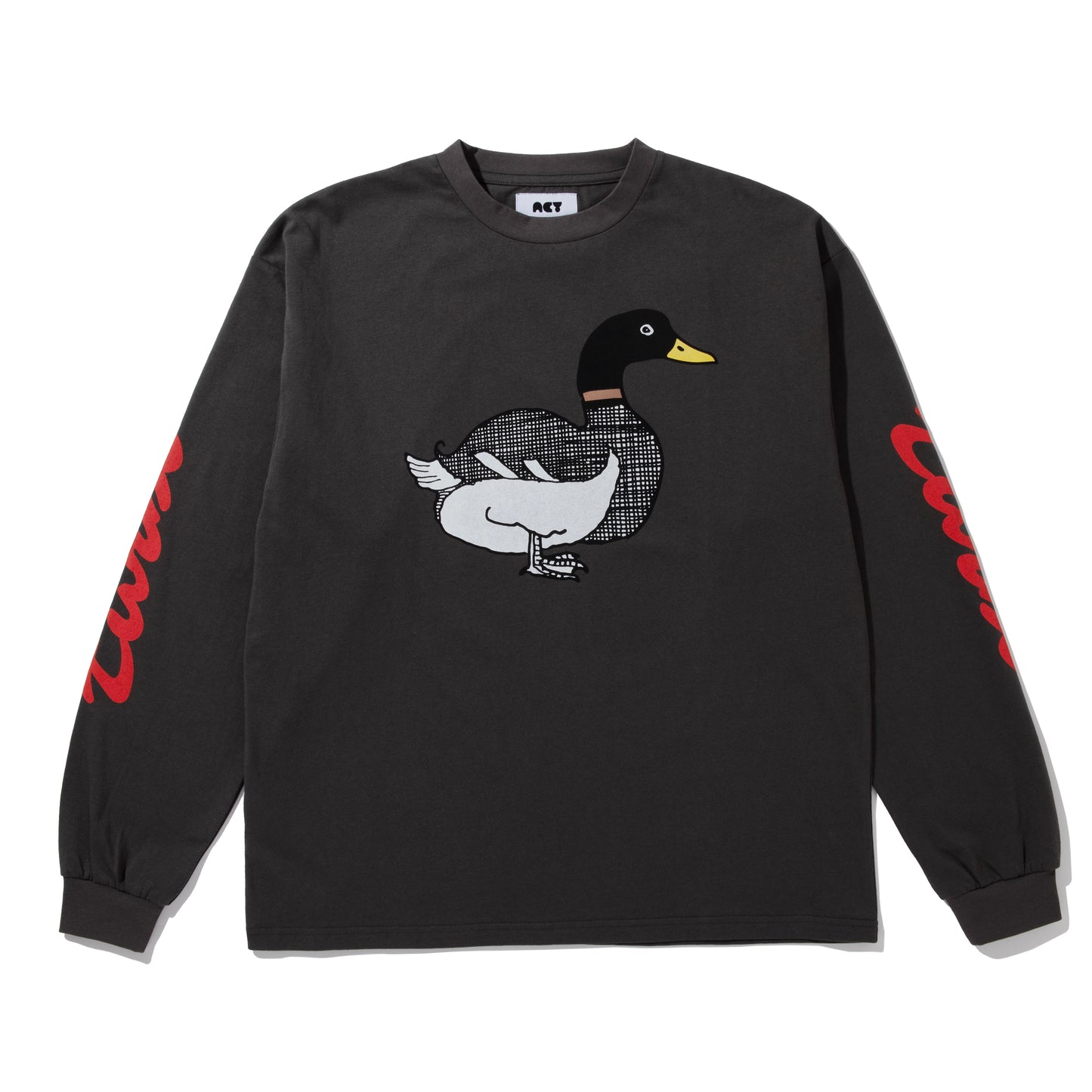 TURBO DUCK L/S TEE / L.BLACK