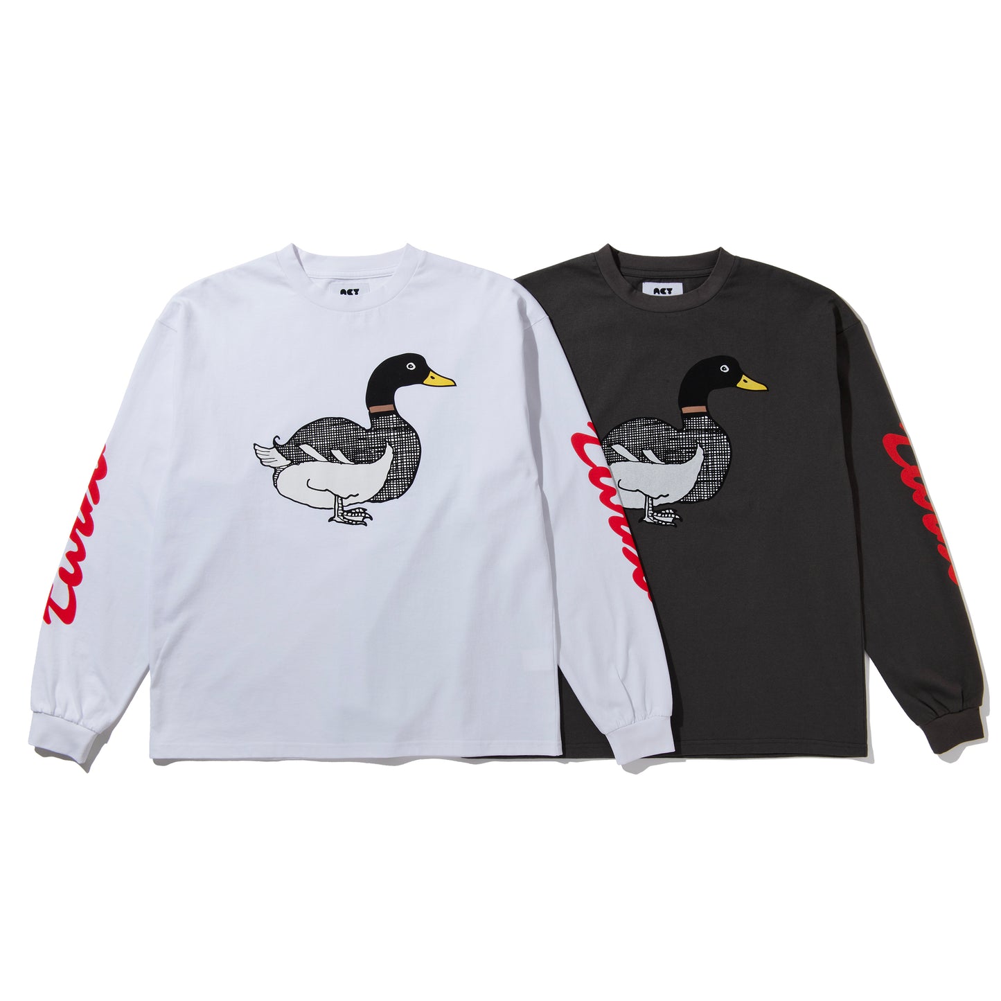 TURBO DUCK L/S TEE / L.BLACK